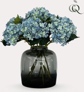 Kunstbloemen Solo - x 8 - 52 cm - Hydrangea Flower - Blue