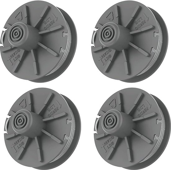 Grassmaaier Draadspoel, Pak van 4, Diameter 1.65 mm, 6.1 m, 5307-20 Vervangende Automatische Voeding Spoellijn, Nylon Spoelen voor Gardena EasyCut ComfortCut PowerCut SmallCut Grasmaaier.