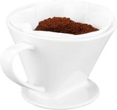 Decopatent® Filtre à café en porcelaine - Taille 4 - Filtre à Café en porcelaine - Filtre à café permanent - Porte-filtre à café - Café frais