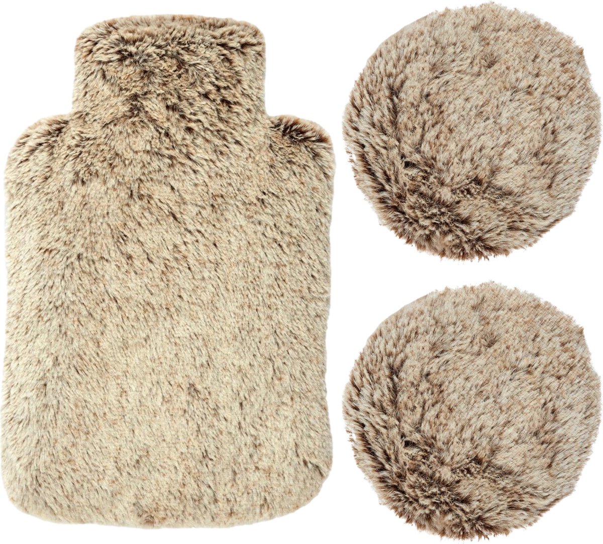 Goedkoopste MARBEAUX Pittenzak - Magnetron - Kruik - met Handwarmers 2x - Fauxfur - Kersenpitkussen