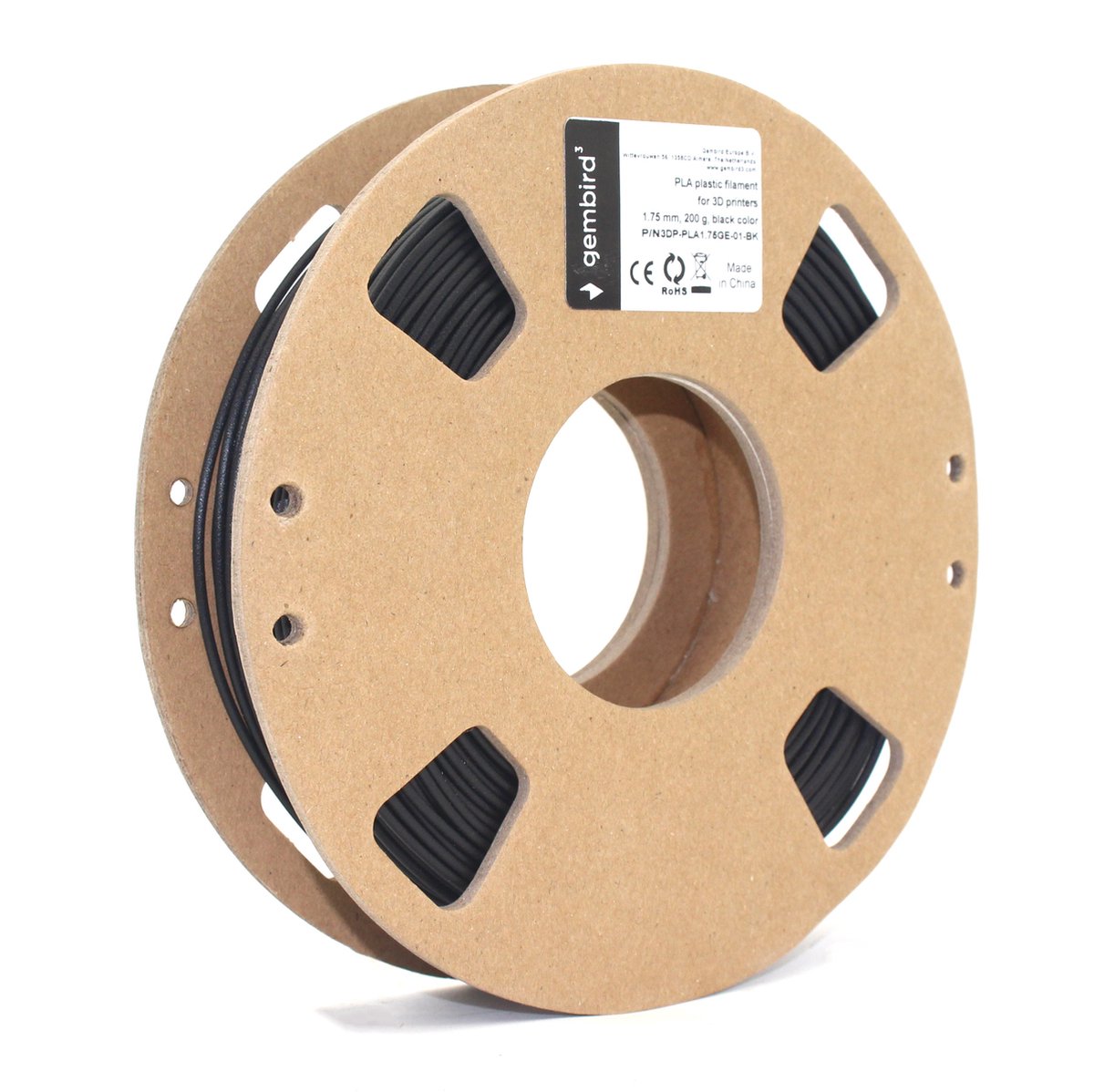 Filament PLA Gembird - 1,75 mm - 200 grammes - Ensemble de valeurs