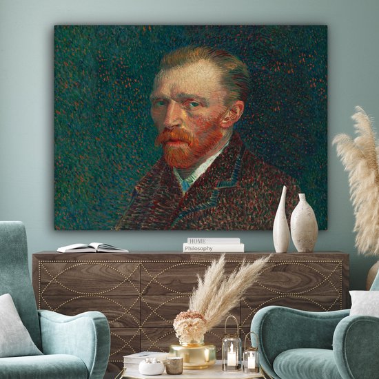 Toile - Peinture Art - Van Gogh - Maîtres Anciens - Autoportrait - 160x120 cm - Décoration Décoration murale - Chambre
