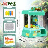 Klauwmachine - Claw Machine - Mini klauw machine - Snoep gashapon machine - Met munten, knuffels, gashapon - Speelgoed voor 3-jarige kinderen - Verjaardagscadeaus - Verjaardagscadeau (groente)