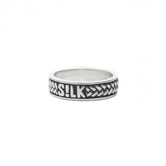 SILK Jewellery - Zilveren Ring - Alpha - 130.19 - Maat 19,0