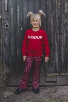 LOOXS Little 2333-7371-257 Meisjes Sweater/Vest - Maat 92 - rood van 37% COTTON 35%NYLON 25%acryl 3%SPANDEX