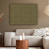 Canvas Schilderij Inductie beschermer - Leer - Groen - Dieren - 120x90 cm - Wanddecoratie