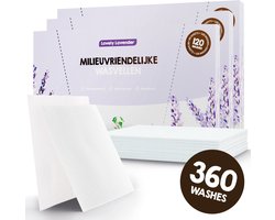 Mr. Green Mind Wasstrips ECO 360 Wasbeurten lavendel Lovely lavender Wasmiddel Milieuvriendelijke Wasstrips Wasmiddel Voordeelverpakking incl. wasverzachter