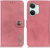 Geschikt voor KHAZNEH OnePlus Nord 3 Hoesje Portemonnee Book Case Roze