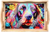 Adorzy Diamond Painting Dienblad Hond – Diamond Painting Volwassenen – Diamond Painting Volledig Pakket - DIY Pakket