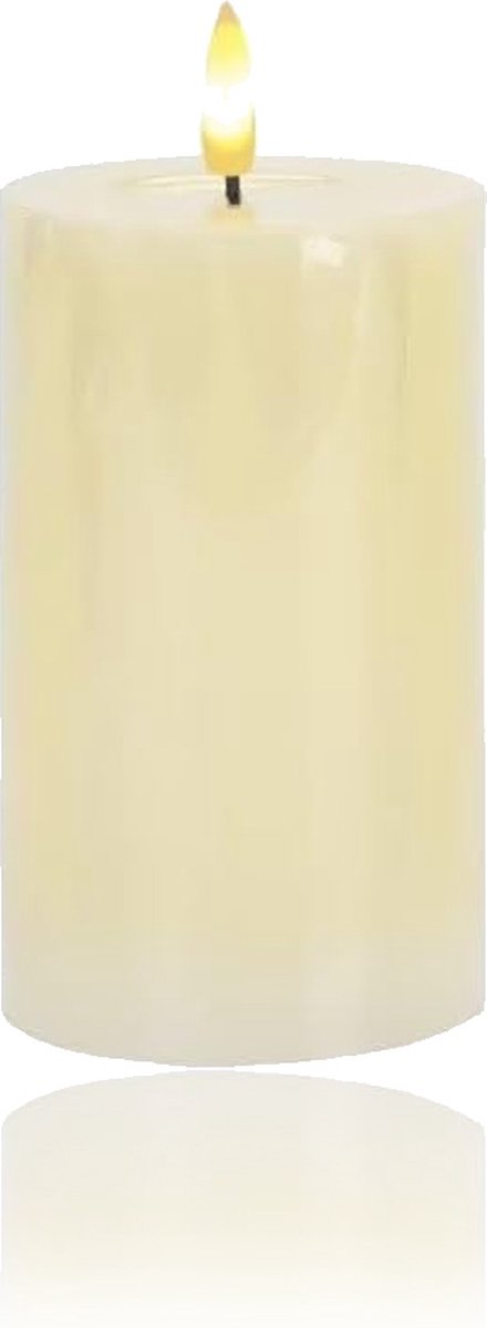 Led kaars - 15 cm- Echte Wax - Vlamloze veilige kaars - batterij - Brandveilig - Flameless candle - Kindveilig - Realistisch vaste vlam - Decoratie - Kerst - Tijdstimer - Realistisch