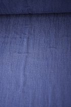 Tencel met linnen uni koningsblauw met textuur MeetMilk 1 meter - modestoffen voor naaien - stoffen