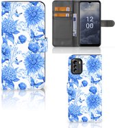 Hoesje voor Nokia G60 Flowers Blue