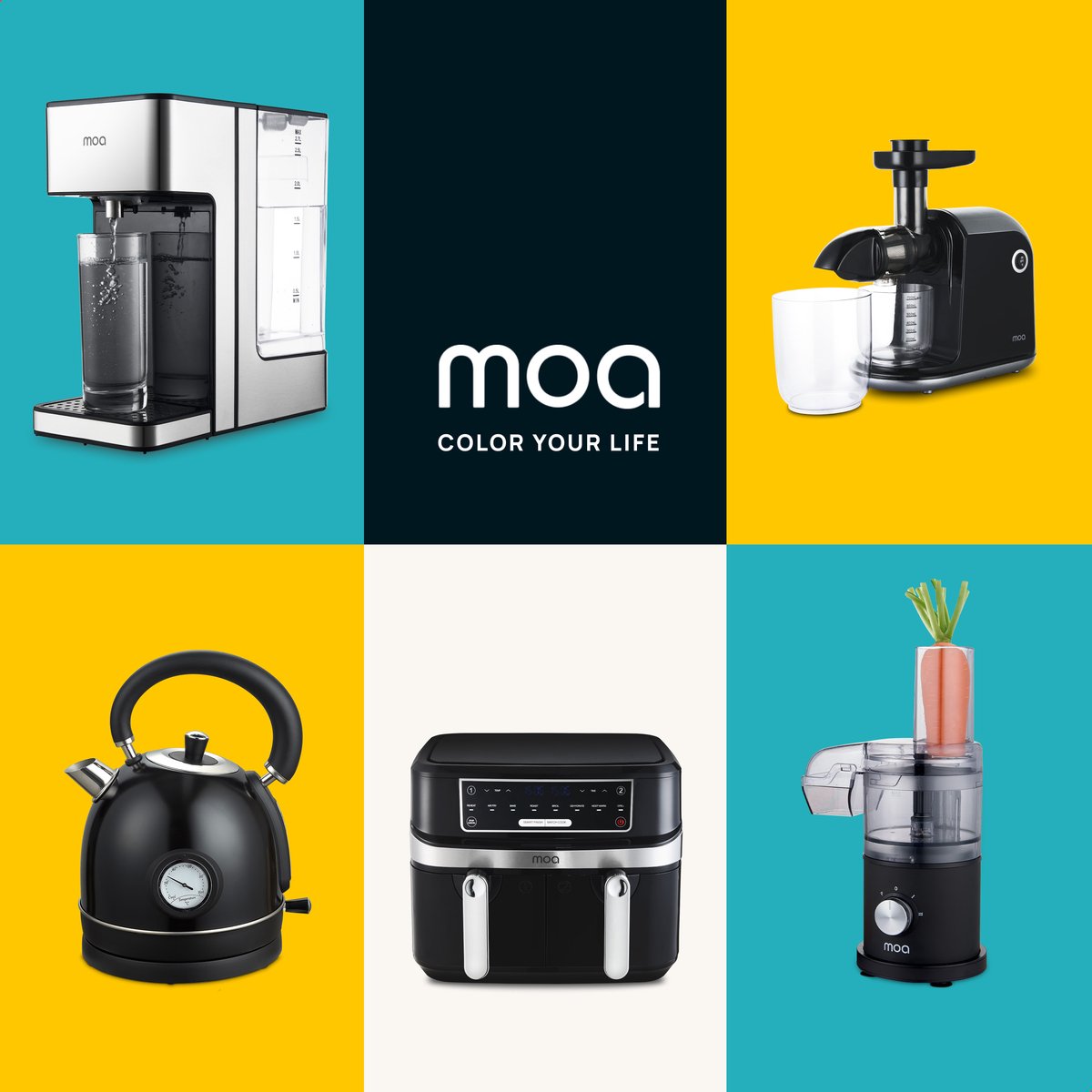 MOA Foodprocessor - 5-in-1 - Compacte 0,5L Keukenmachine - Zwart thumbnail 8