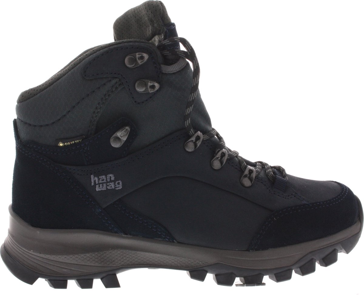 Hanwag Banks Lady GTX Wandelschoenen Dames Asphalt 40 Marineblauw