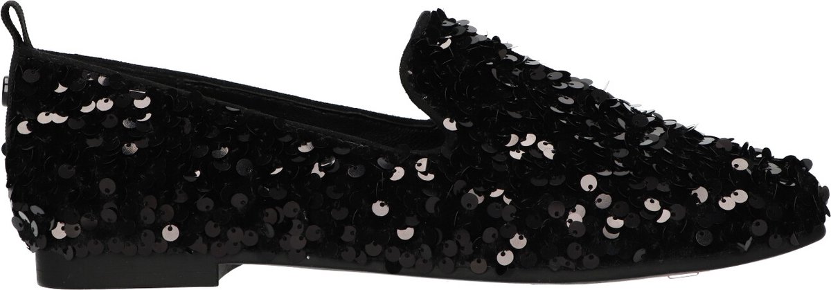 La Strada Loafer zwart met pailletten dames