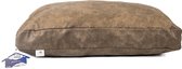 Let's Sleep Plush Pillow - Hondenkussen - Hondenmand - Gemalen schuimvlokken - 125 x 90 x 10 cm - XL - Taupe