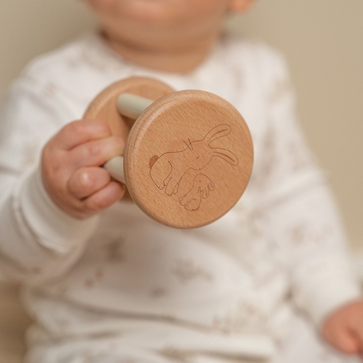 Little Dutch - Rollende Rammelaar FSC - Baby Bunny — afbeelding 5
