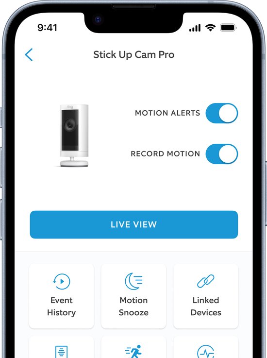 Ring Stick Up Cam Pro Battery - Beveilingscamera op Batterij - Binnen en Buiten - Wit — afbeelding 5