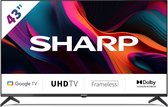 Sharp 43GL4260E - 43 pouces - Téléviseur LED 4K UHD avec Google TV - 2023