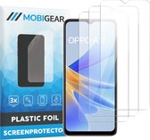 Mobigear Screenprotector geschikt voor OPPO A17 | Mobigear Screenprotector Folie - Case Friendly (3-Pack)
