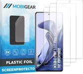 Mobigear Screenprotector geschikt voor Xiaomi 11T Pro | Mobigear Screenprotector Folie - Case Friendly (3-Pack)