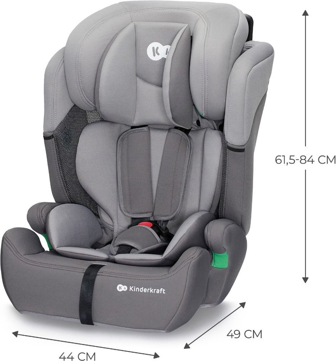 Siège auto Kinderkraft Comfort UP - i-Size - Gris (76-150cm) | bol