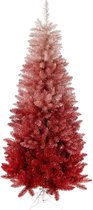 Sapin de Noël artificiel Vegas Red Pink - 152 cm - rose/rouge - 531 pointes - base en métal