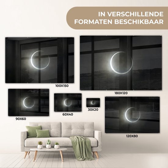 Peinture sur Verre - Eclipse Solaire Annulaire - 30x20 cm - Peintures sur Verre Peintures - Photo sur Glas
