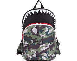 Pick & Pack Shark Shape Backpack M / Camo