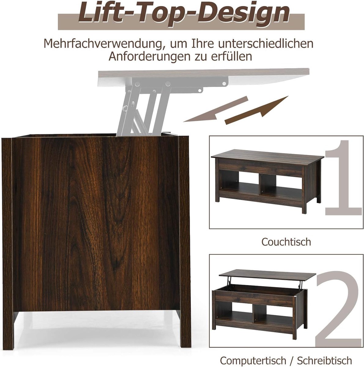 Uitklapbare Salontafel Naar Eettafel