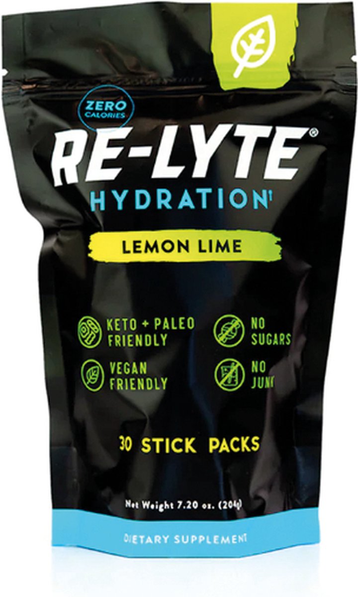 Goedkoopste Re-Lyte | Electrolyte Drink Mix | Lemon Lime 30 Stick Packs | 30 x 6.3 gram