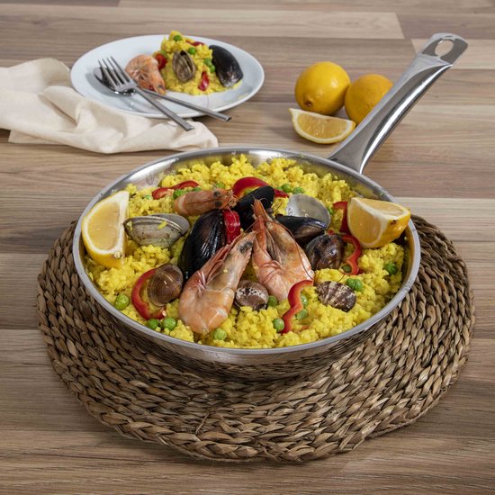 Serenk Modernist pannenset, roestvrijstalen pan, serveerpan, sahan, koekenpan