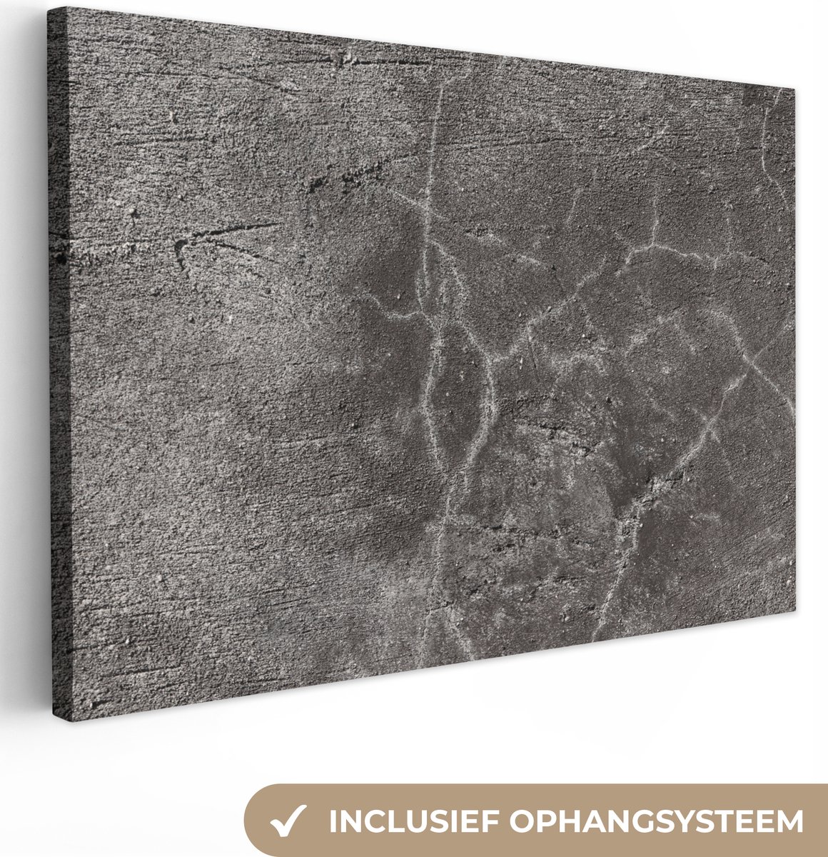 Canvas Schilderij Beton Grijs
