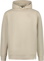 Purewhite - Heren Loose Fit Sweaters Hoodie LS - Sand - Maat XL