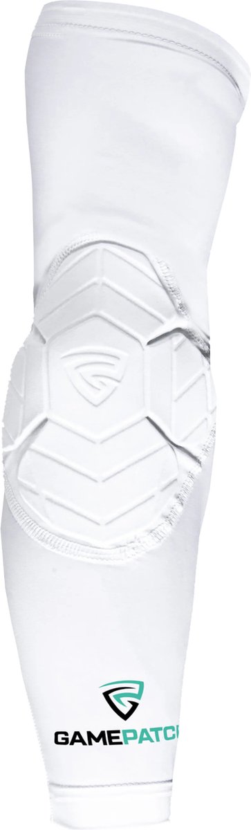 GAMEPATCH | Padded arm sleeve | Wit | Maat 2XL | Basketball | Handball | Urban Sports