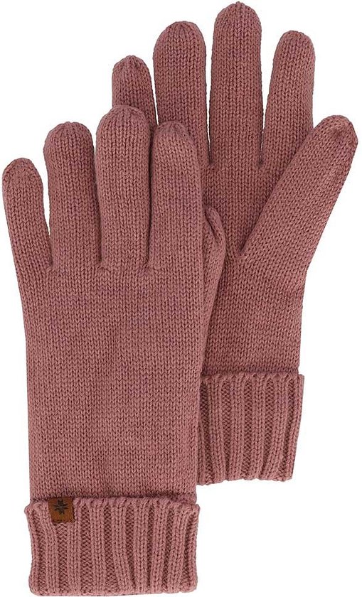 Handschoenen dames winter - Gebreid - One size - Oudroze - Ski