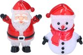 WVspecials betoverende kerstdecoratie 2 stuks - Led kerstman + led sneeuwpop - Kerstfiguur Led - Kerstdecoratie - Kerstfiguren voor kerst - Kerstverlichting - Decoratie van Kerst - Black friday - Kerst