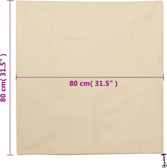 vidaXL - Vlieshoezen - voor - planten - met - trekkoord - 4 - st - 70 - g/m² - 0,8x0,8 - m van VidaXL — afbeelding 3