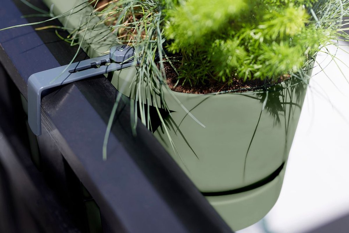Elho Greenville Easy Balcony 52 - Balcony Planter with Hanging Bracket