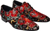 Mascolori Chaussures pour hommes - Feu d'artifice floral - Chaussures pour femmes faites à la main en Cuir - Taille 42