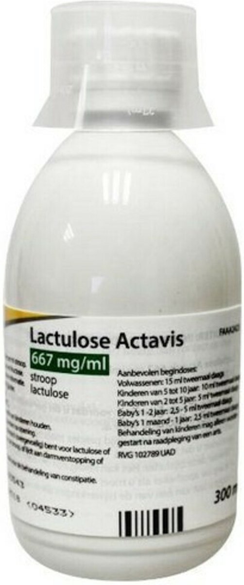 Goedkoopste Actavis Lactulose Siroop 667mg/ml - 1 x 300 ml