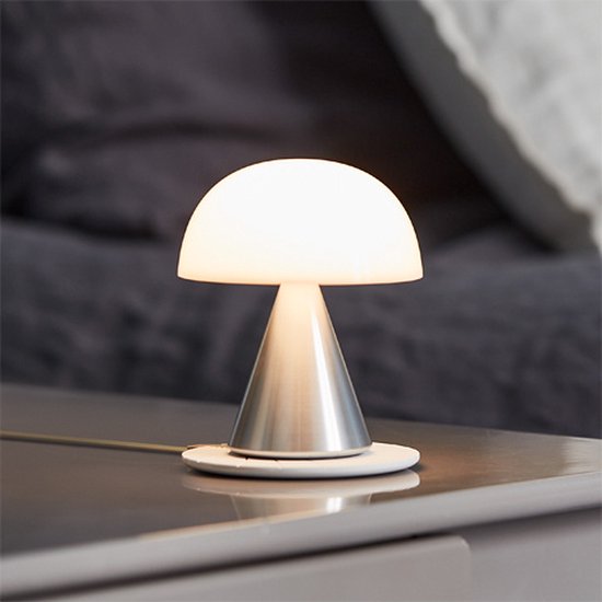 LEXON LED tafellamp Mina M | Alu | Indoor & outdoor gebruik | 9 kleuren licht | oplaadbaar