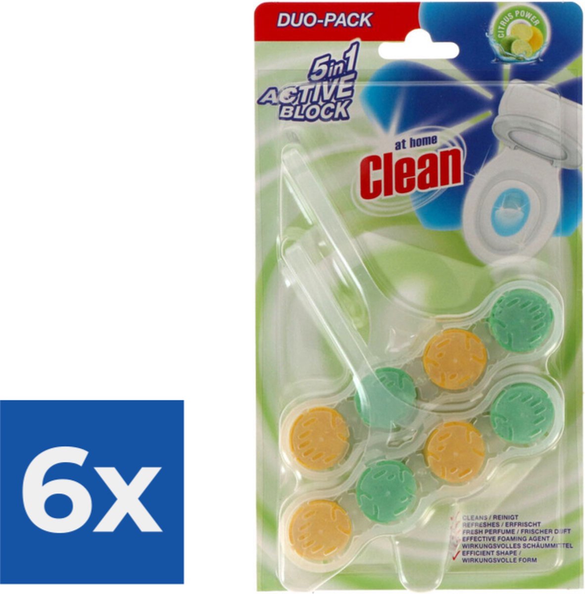 At Home Toiletblok Citrus 2 stuks - Voordeelverpakking 6 stuks