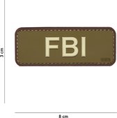 101 Inc Embleem 3D Pvc Fbi Groen/Bruin  17055