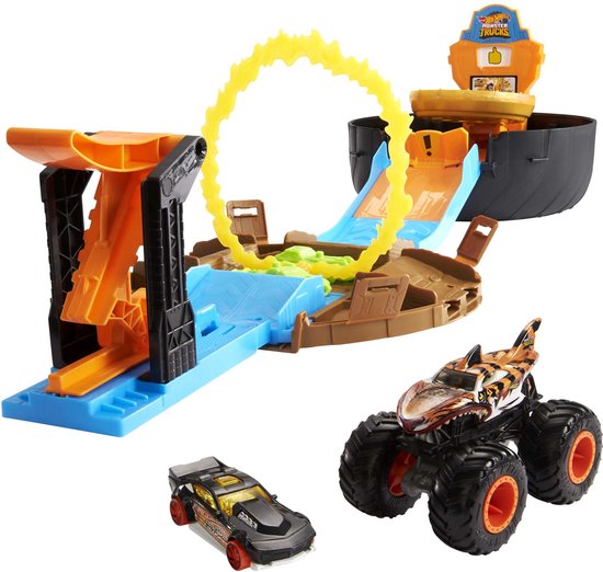Hot Wheels Monster Truck Stuntbanden speelset