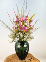 Droogbloemen boeket "Zomerliefde" | Small | Exclusief vaas | 60cm | Sfeervol & Natuurlijk | De ultieme toevoeging voor ieder interieur