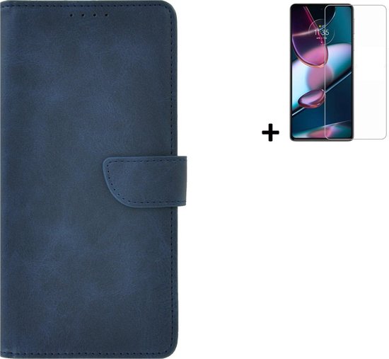OKZone Cover per Motorola Moto G73, Custodia in PU Pelle per Motorola Moto G73, Custodia a Libro Protettiva Folio Portafoglio con Magnetica e Slot per Carte Wallet Case Flip Cover (Rosso