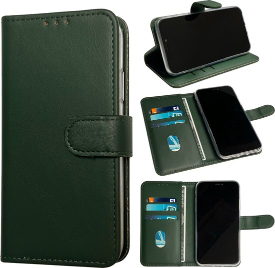 Casemania Hoesje Geschikt voor Samsung Galaxy A15 - Groen - Portemonnee Book Case - Pasjeshouder en Magneetlipje
