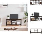 vidaXL TV-meubel Industrial - Bruineiken - 100 x 35 x 45 cm - Stevig en ruim - Kast