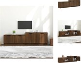 vidaXL Tv-meubel Praktisch bruineiken 158.5x36x45cm Hout - Kast